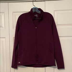 adidas Women's Maroon golf jacket large